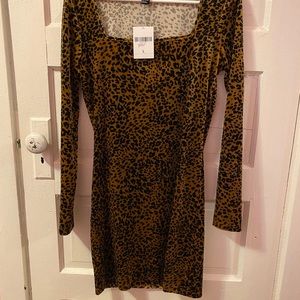 Forever 21 leopard dress